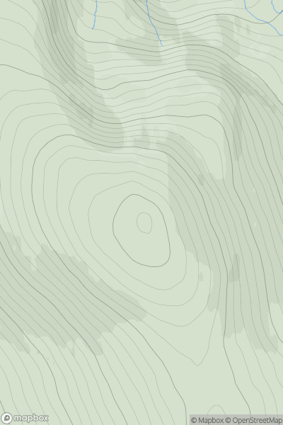 Thumbnail image for Ceann Reamhar [Harris and Nearby Islands] showing contour plot for surrounding peak